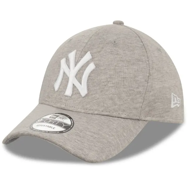 0194790986115 - New Era - 9Forty White NY - Unisex - Jersey-Kappe in Hellgrau