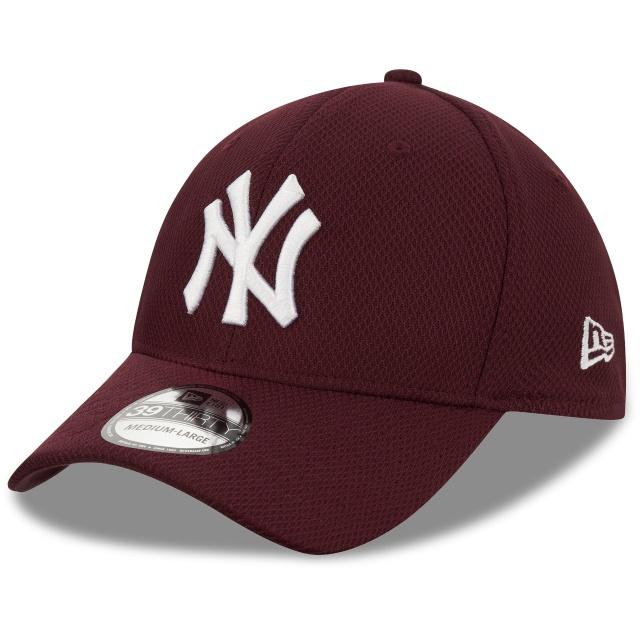 0194790986245 - New Era Diamond Era 39Thirty Cap NY YANKEES Rot Weiß