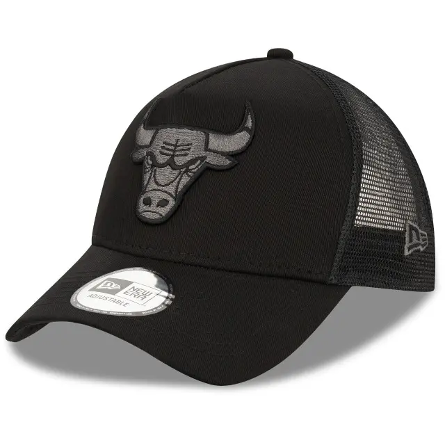 0194790986368 - New Era Bob Team Logo Trucker Cap CHICAGO BULLS Schwarz Grau