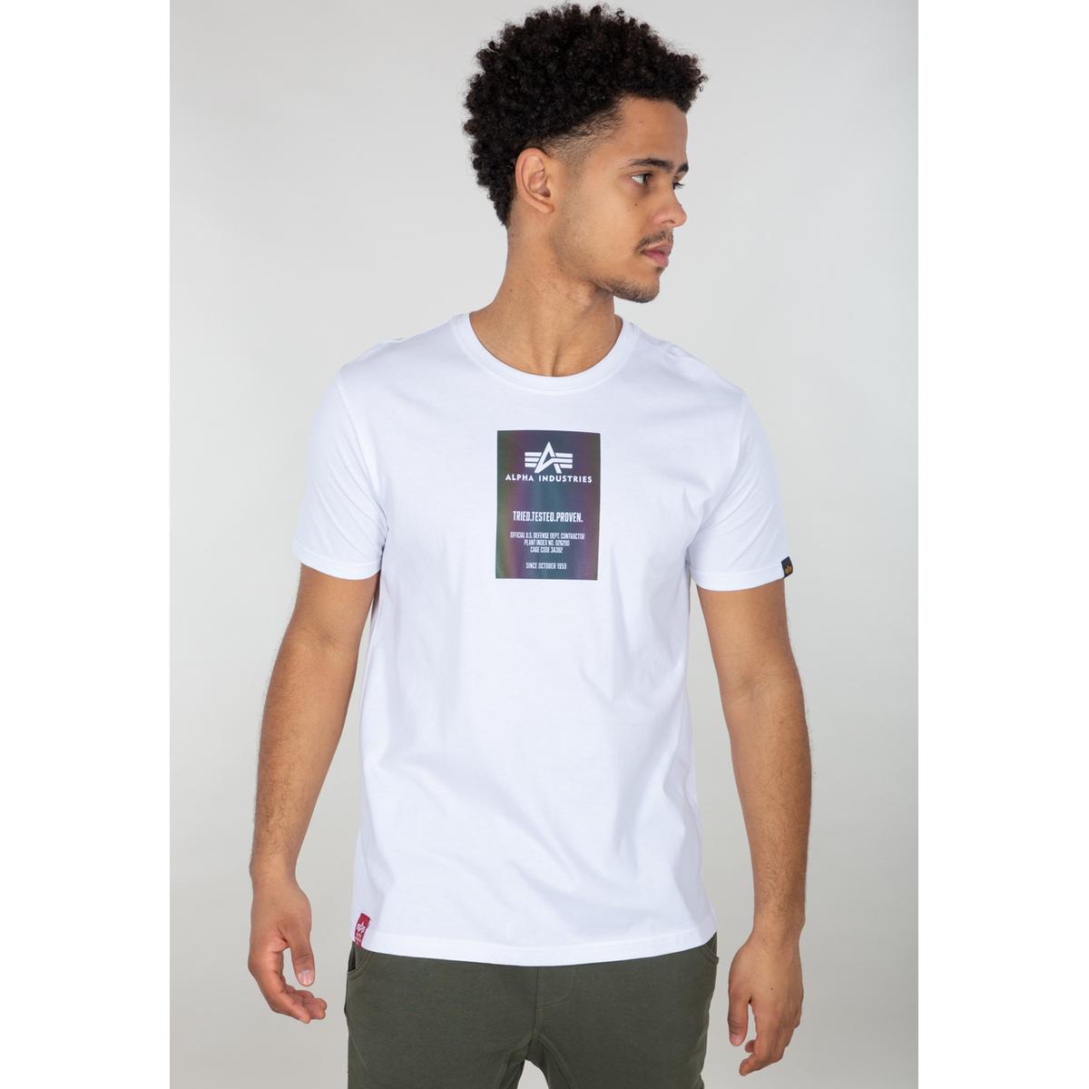 4059146402045 - T-shirt Alpha Industries Rainbow Reflective Label