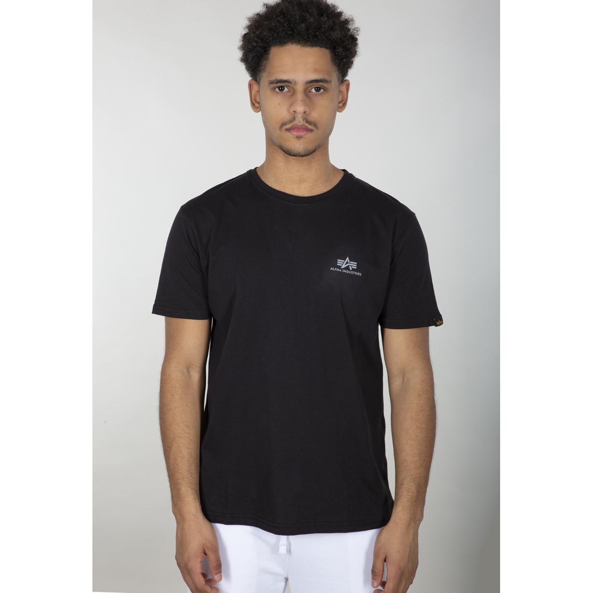 4059146381913 - Alpha Industries Backprint T Reflective Print T-Shirt schwarz in M