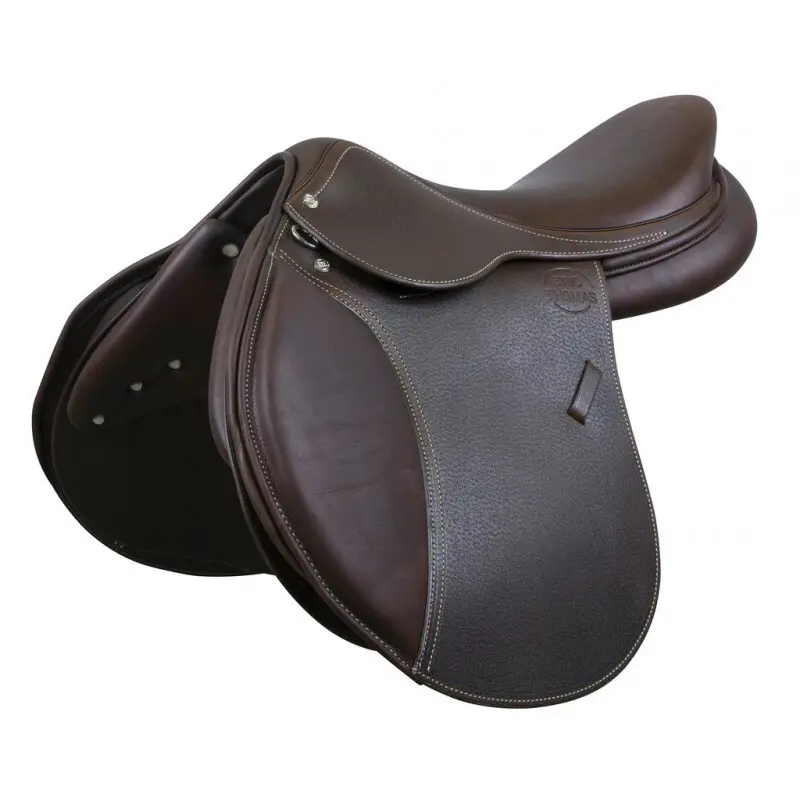 Selle équitation mixte grainée Eric Thomas Élite