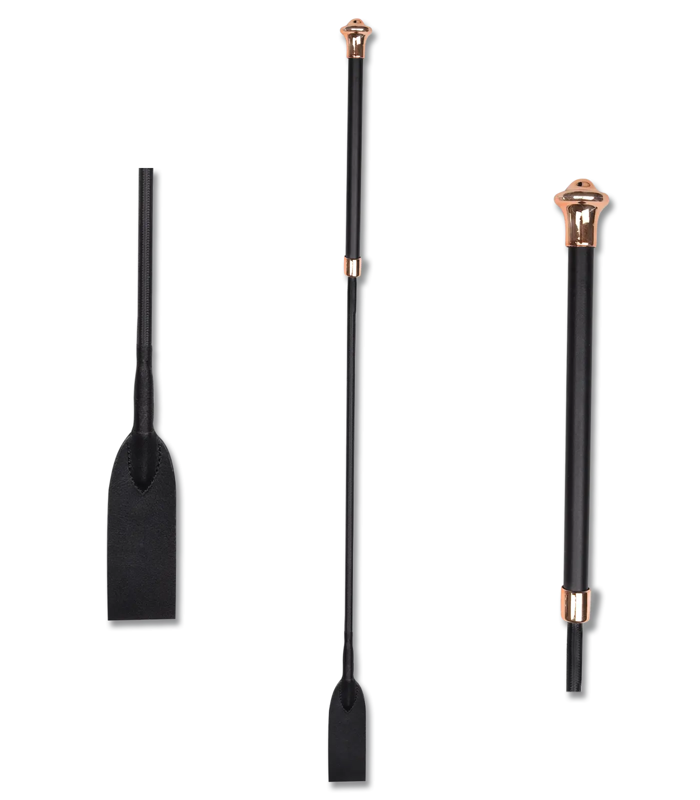 Waldhausen Noir Leather Riding Crop Noblesse