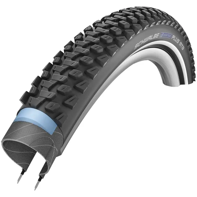 Velo Store - UK Tire Schwalbe Marathon Plus Mtb Crampons Tr (54-622) Renfort Flanc Reflex Homologue E50 | Extra 10% off with Subscription, Postage £16.79 to UK Fedex.