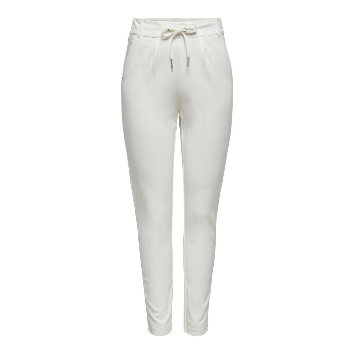 5713440916095 - ONLY Jogginghose ONLPOPTRASH LIFE EASY COL PANT PNT Cloud Dancer Unifarben Weiß - Gr S x 32