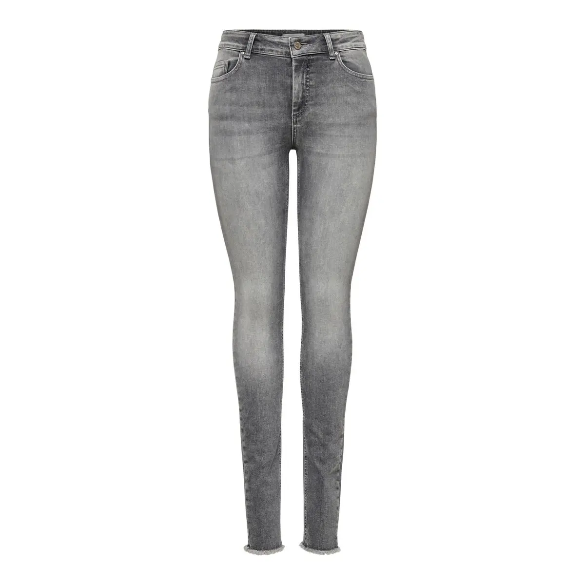 5714491692594 - Damen Jeans ONLBLUSH MID SK ANK RAW JNS REA0918 - Skinny Fit - Grau - Grey Denim 5714491692594 - Damen Jeans ONLBLUSH MID SK ANK RAW JNS REA0918 - Skinny Fit - Grau - Grey Denim