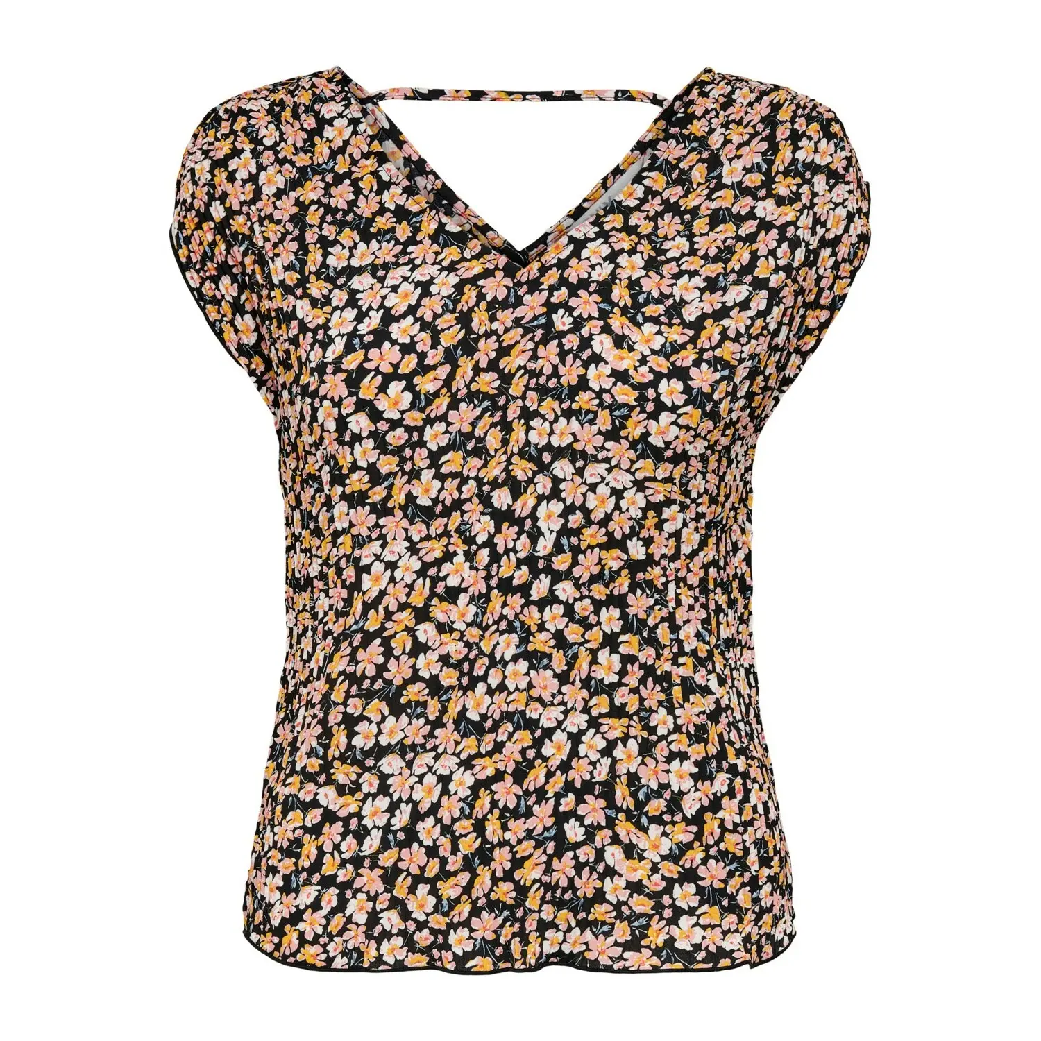 T-shirt femme Only onlfuchsia plisse wovens