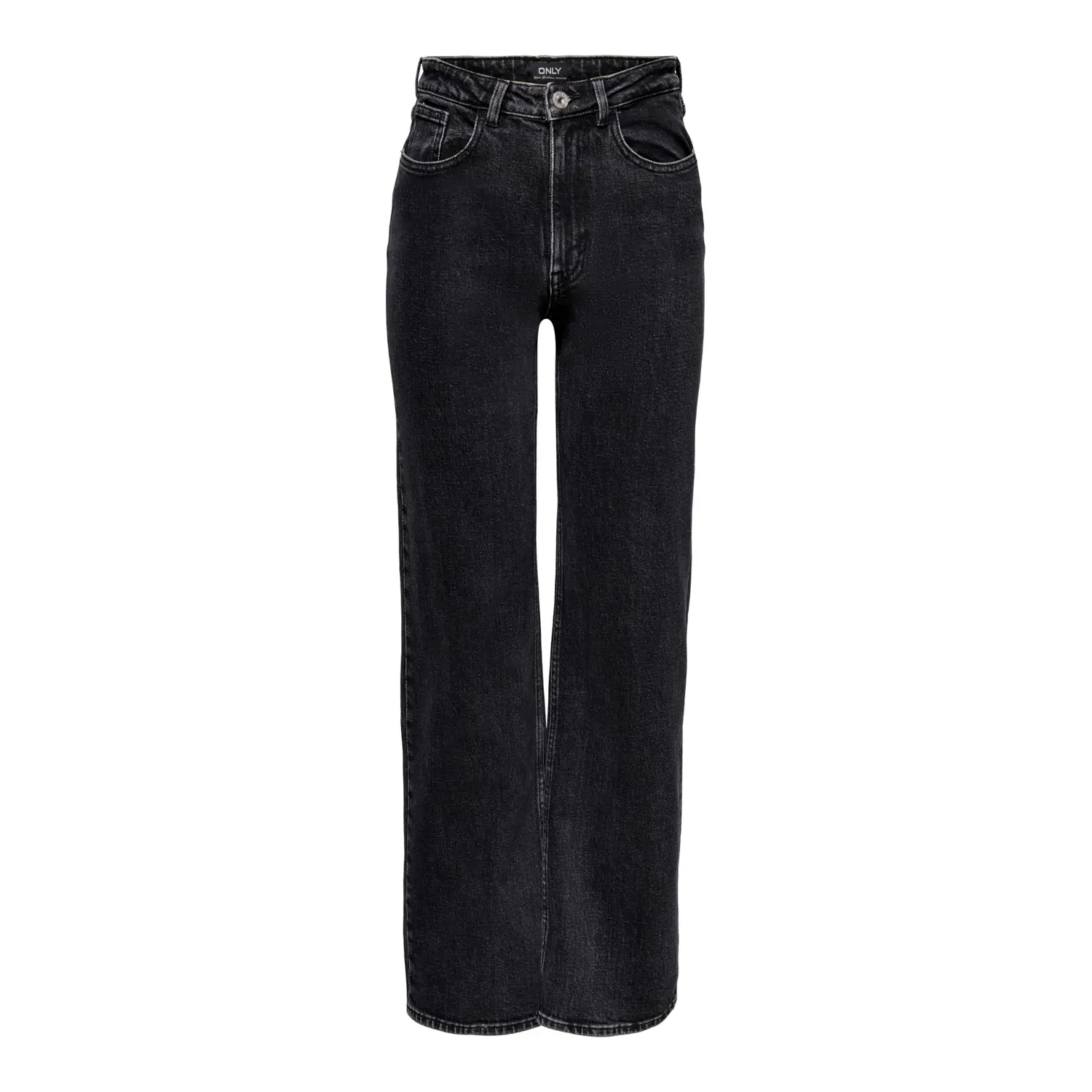 5715214335255 - - Juicy - Jeans in verwaschenem Schwarz mit hohem Bund und weitem Schnitt