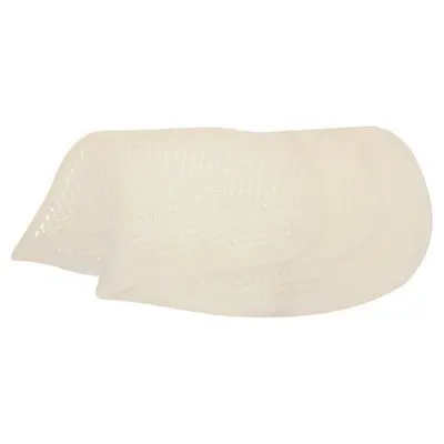 Br Equitation Blanc Rear Saddle Pad With Soft Gel