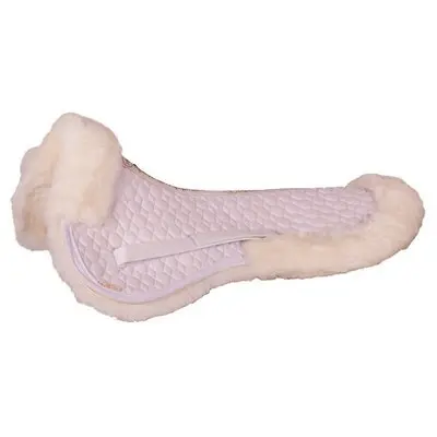 Br Equitation Blanc Sheepskin Saddle Pad