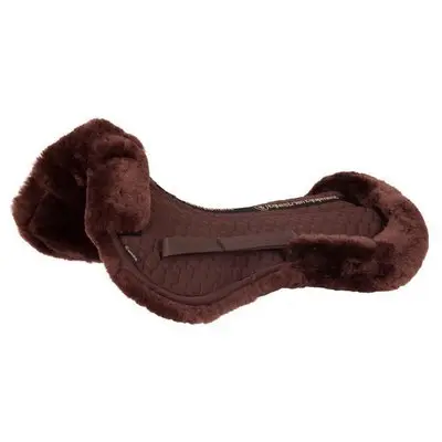 Br Equitation Marron Sheepskin Saddle Pad