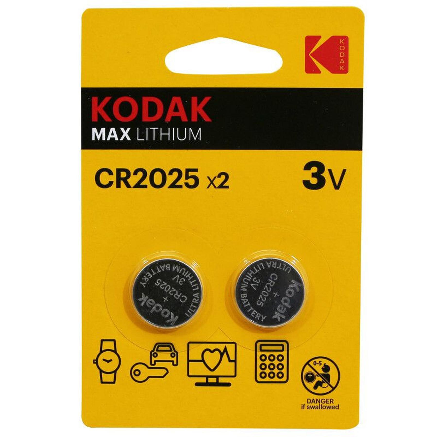 Velo Store - UK Set of 2 button batteries P2R CR2025  Lithum Kodak | Extra 10% off with Subscription, Postage £16.79 to UK Fedex.