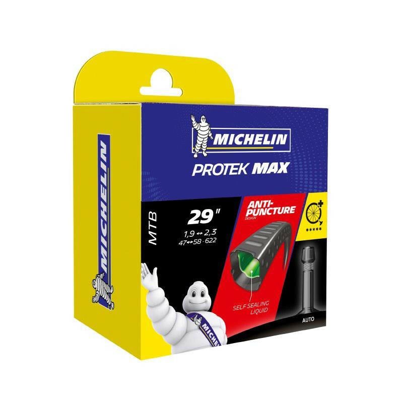 Velo Store - UK MICHELIN Schrader valve air chamber with Puncture fluid Michelin protek Max 29 x 1.85 | Extra 10% off with Subscription, Postage £16.79 to UK Fedex.