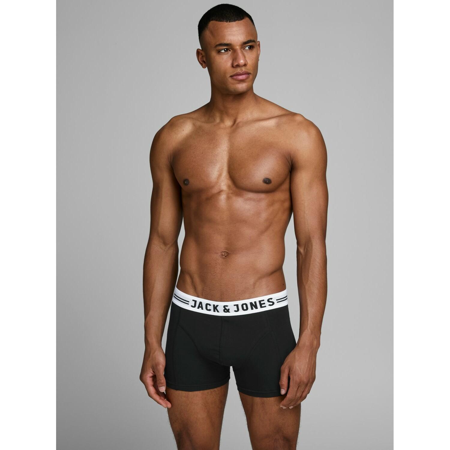 5712066789144 - JACK & JONES Trunks SENSE TRUNKS 3-PACK NOOS Black Unifarben Schwarz - Gr M 5712066789144 - JACK & JONES Trunks SENSE TRUNKS 3-PACK NOOS Black Unifarben Schwarz - Gr M