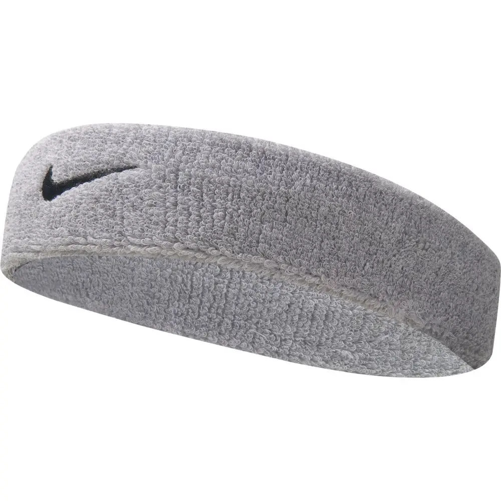 Nike Bandeau swoosh, Gris, Taille TU