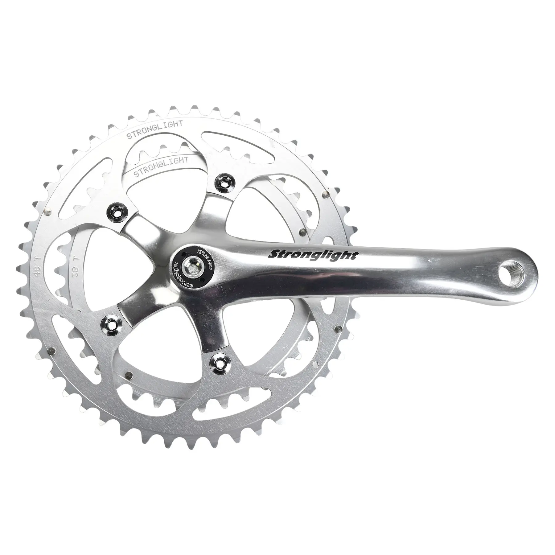 Velo Store - UK Road crankset Stronglight Impact 170 mm 48-38 8V. 9-10V. | Extra 10% off with Subscription, Postage £16.79 to UK Fedex.