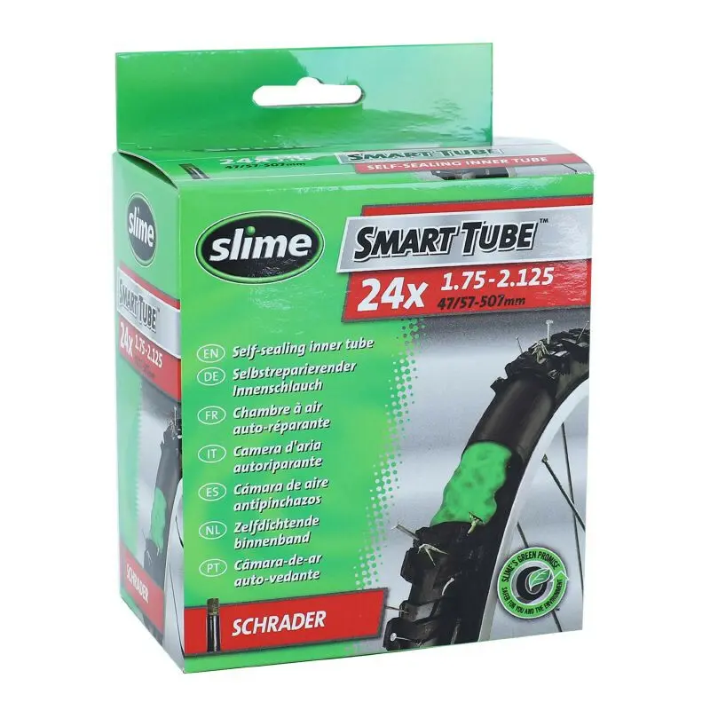 Velo Store - UK Schrader valve inner tube with puncture prevention liquid Slime 24 x 1.75-2.125 | Extra 10% off with Subscription, Postage £16.79 to UK Fedex.