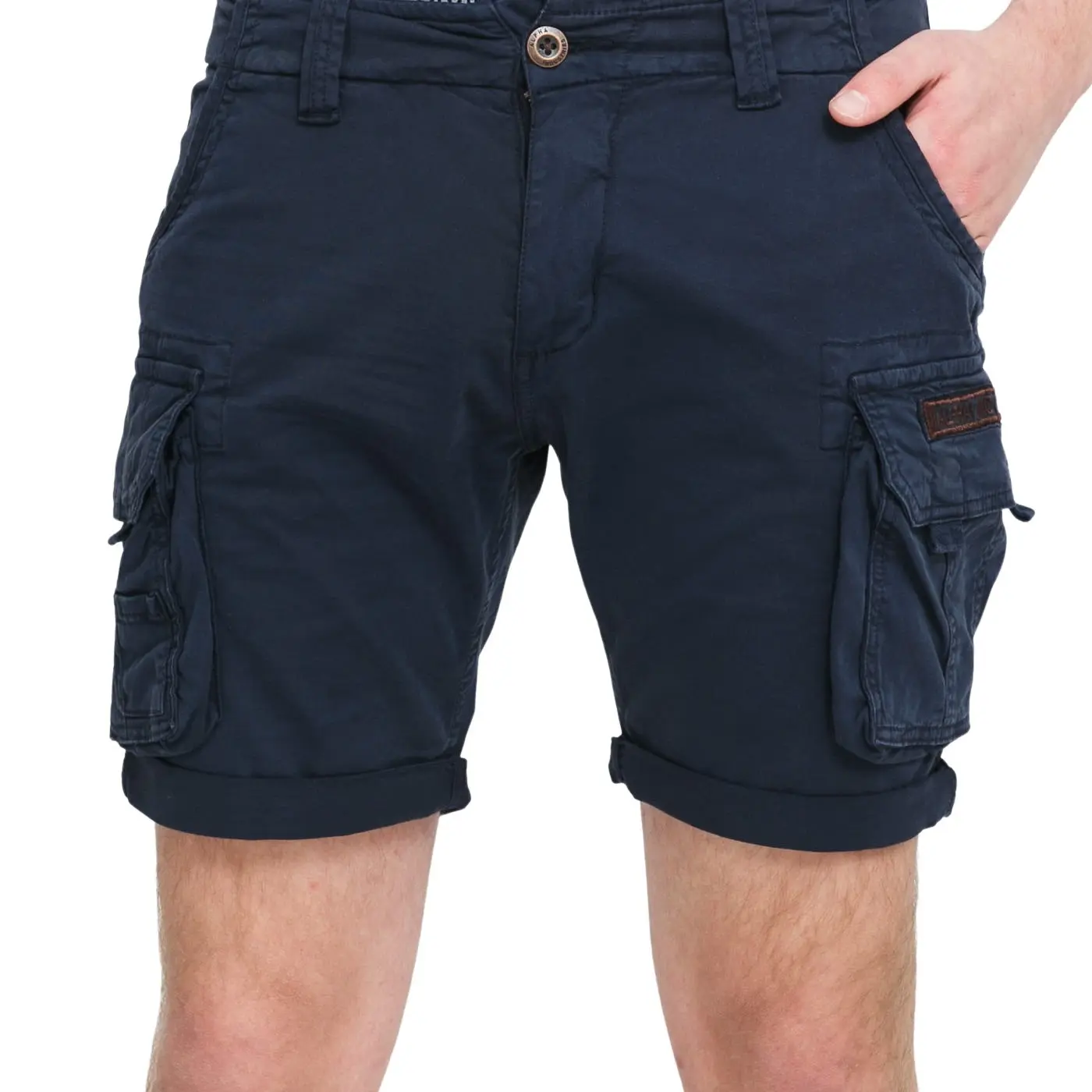 4059146129508 - Regular Fit Cargoshorts mit Label-Stitching Modell CREW SHORT