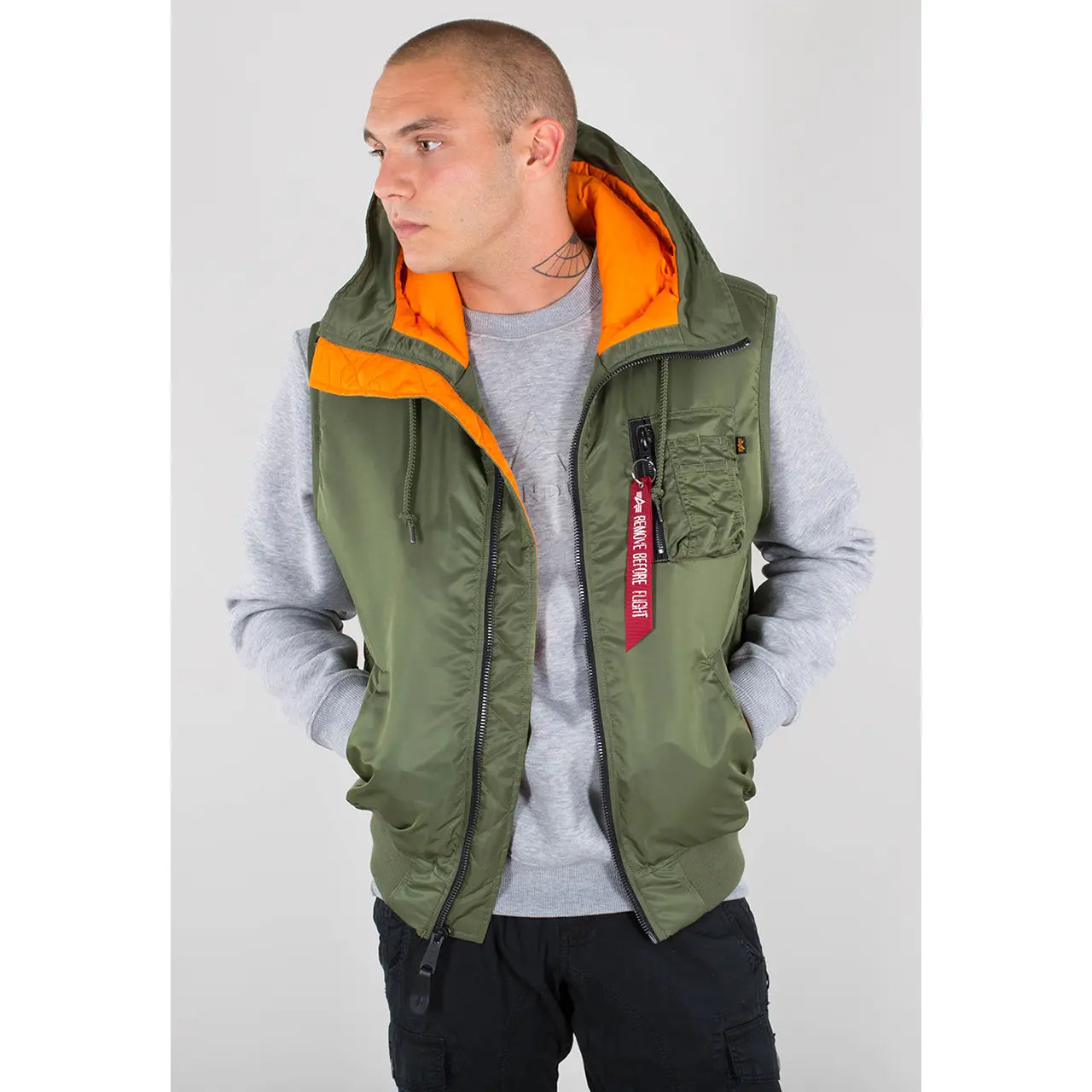 Bomber con cappuccio SM Alpha Industries MA-1