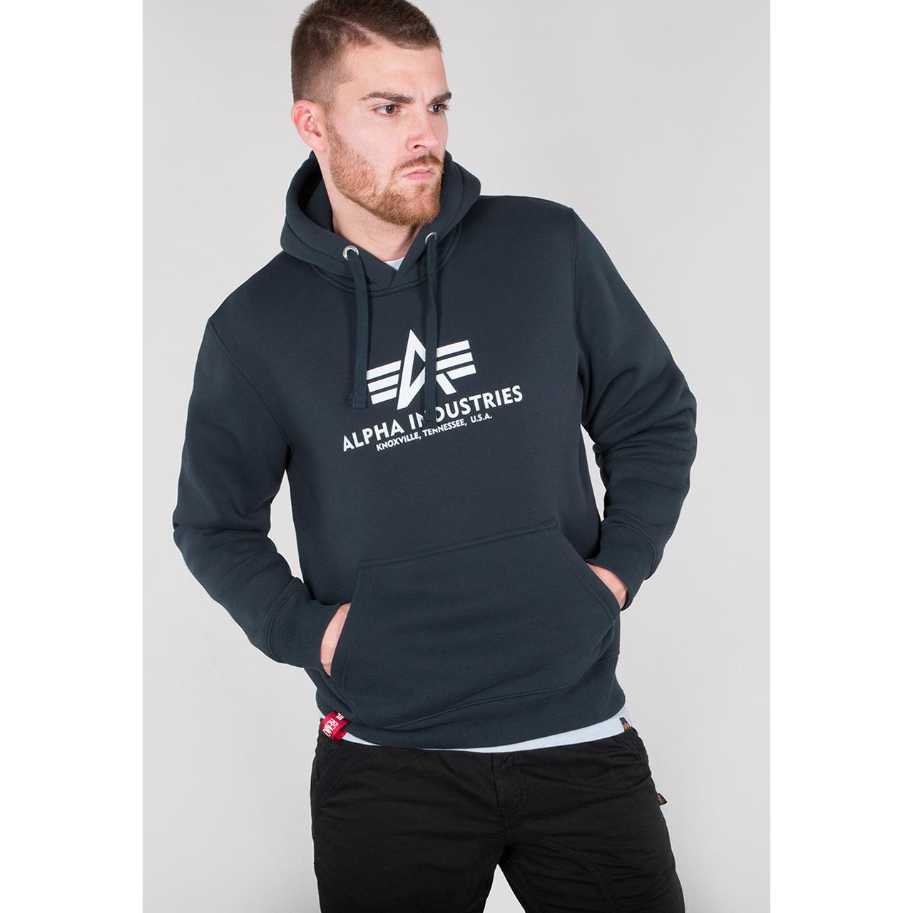 4059146071777 - Industries Basic Hoodie - Blau - L - unisex