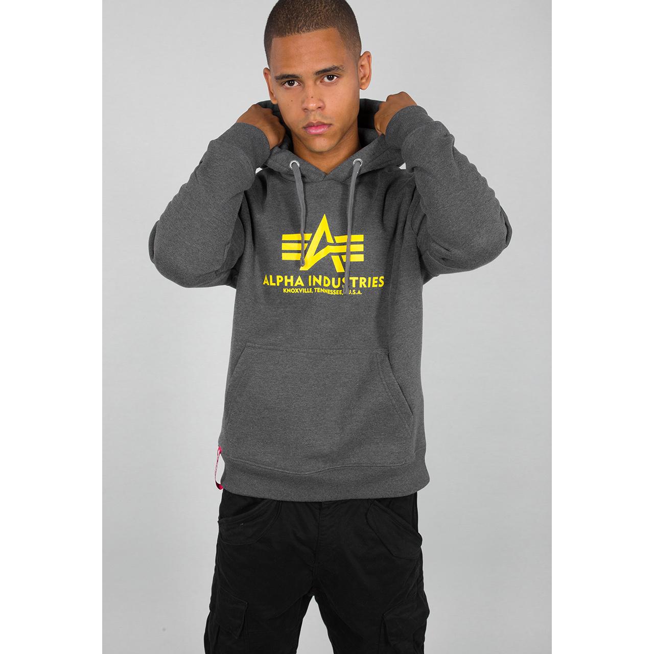 Felpa Alpha Industries con cappuccio Basic