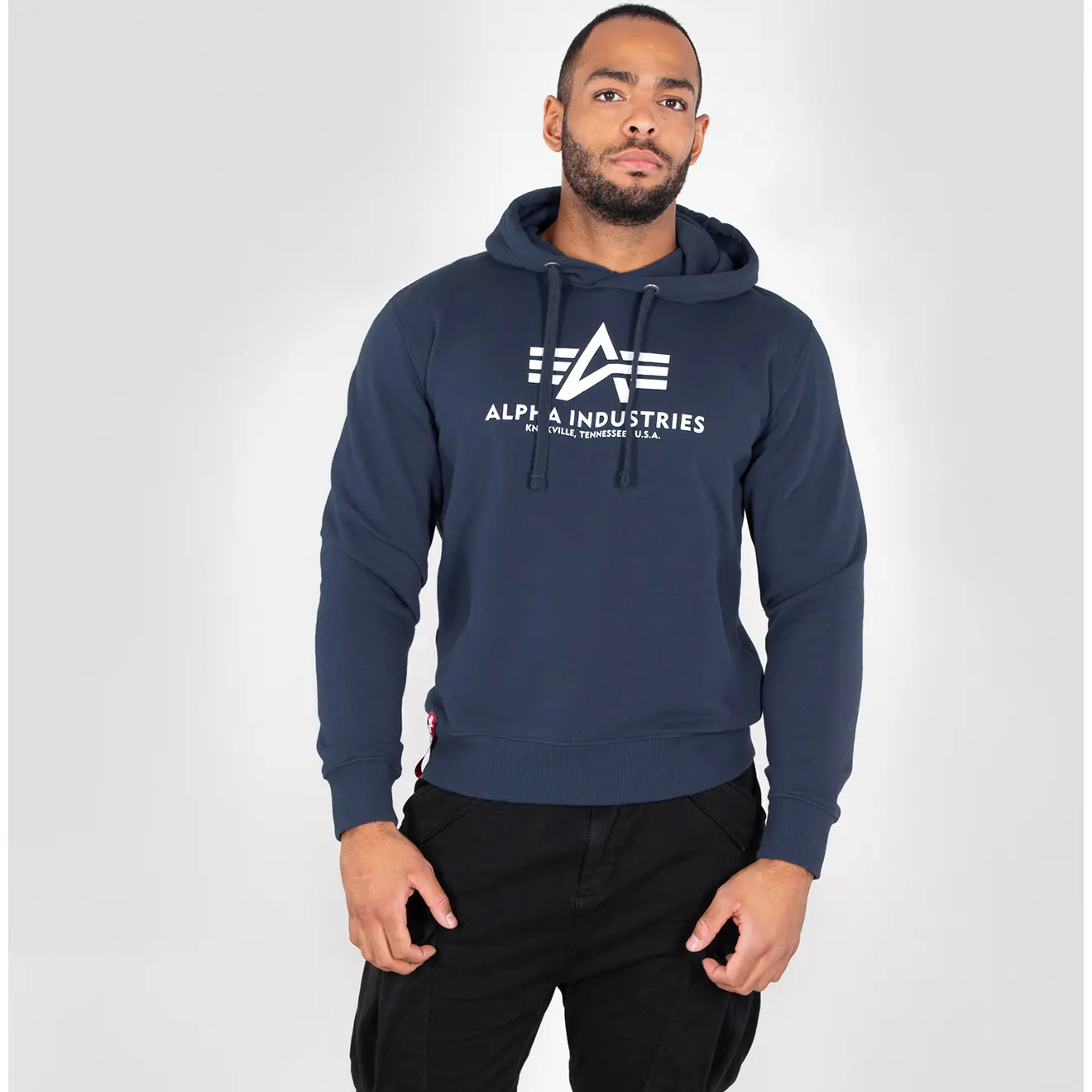Alpha Industries Bleu Hoodie Basic