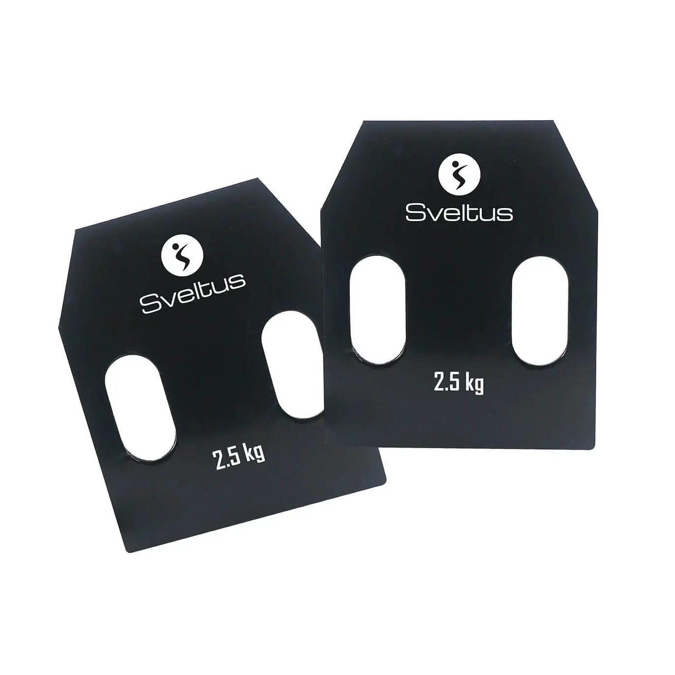 Paire de plaques de lestage acier avec poignées Sveltus
