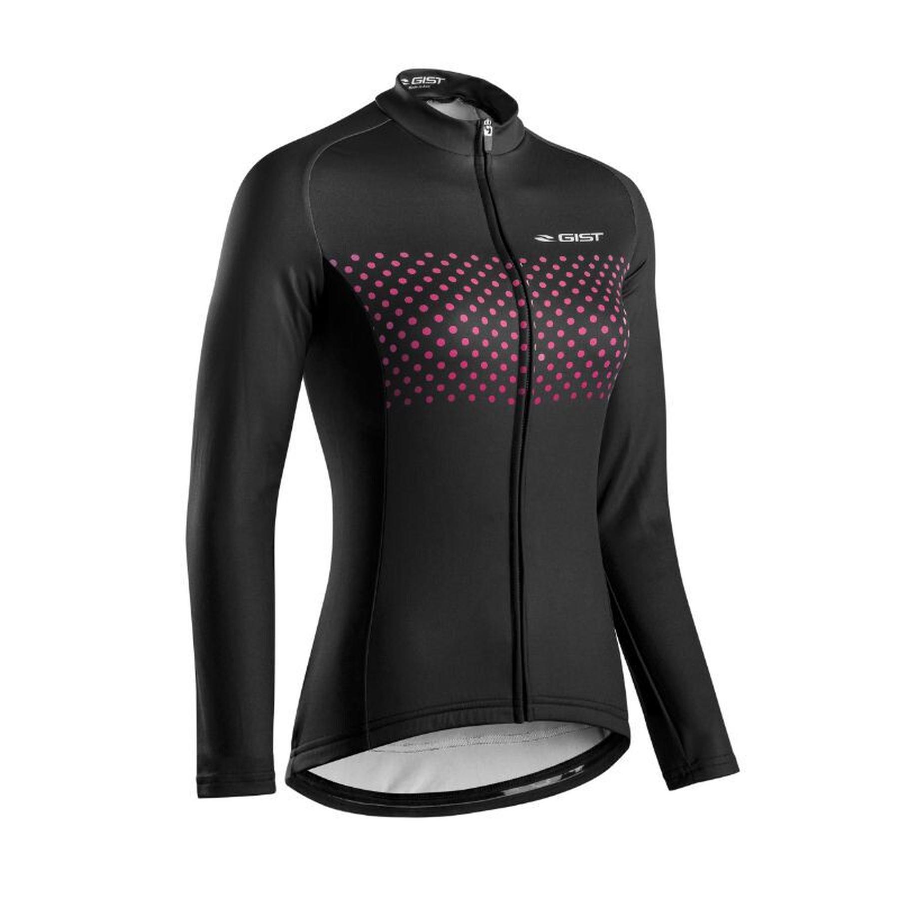 Velo Store - UK Women's full zip long sleeve jersey Gist Pois | Extra 10% off with Subscription, Postage £16.79 to UK Fedex.