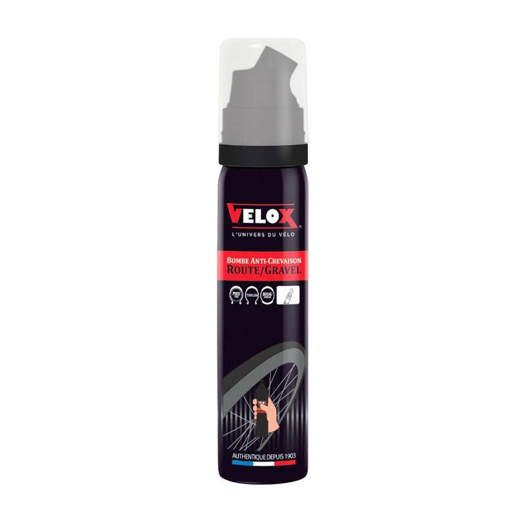 Velo Store - UK Puncture spray for tyre-core direct connection valve Velox Presta 75 ml | Extra 10% off with Subscription, Postage £16.79 to UK Fedex.