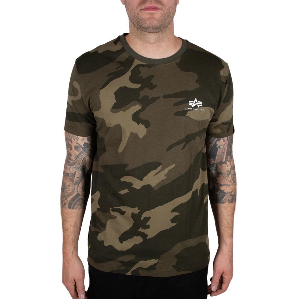 4059146455935 - T-Shirt Alpha Industries Basic Small Logo Camo