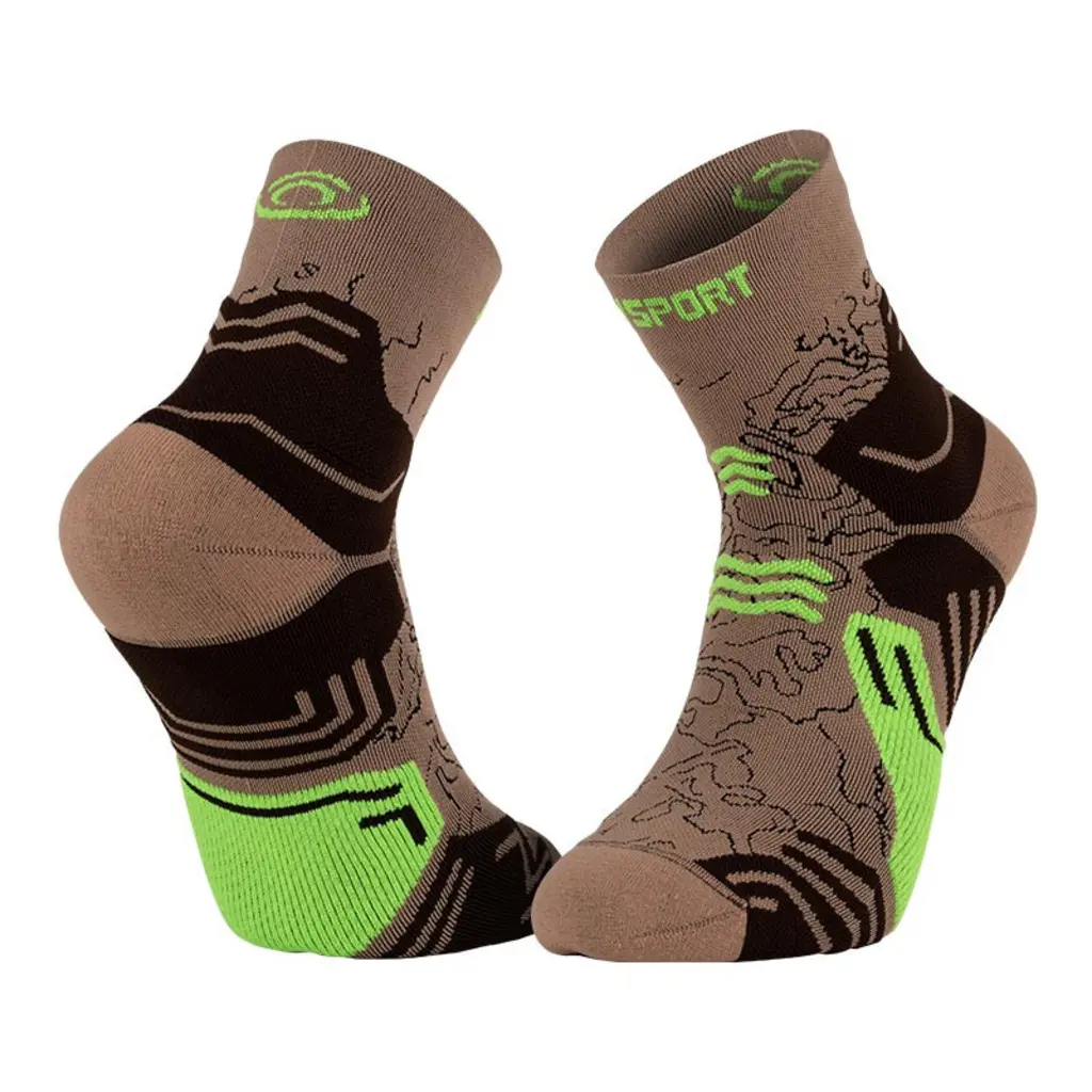Bv Sport Unisex Beige Mid Polyamide Socks Trek Gr