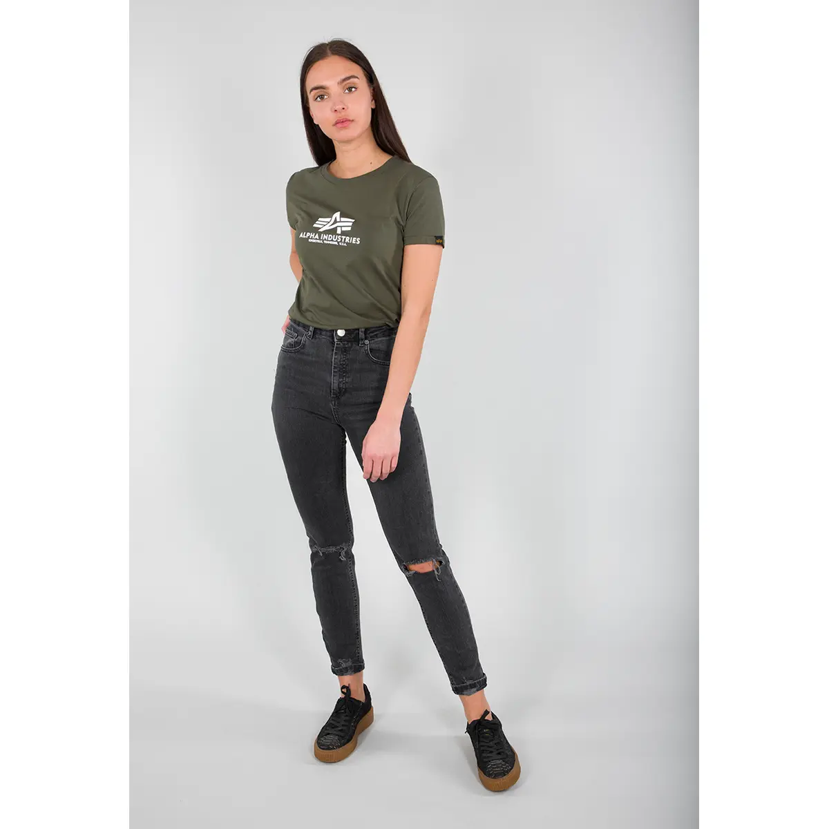 4059146176953 - Frauen-T-Shirt Alpha Industries New Basic
