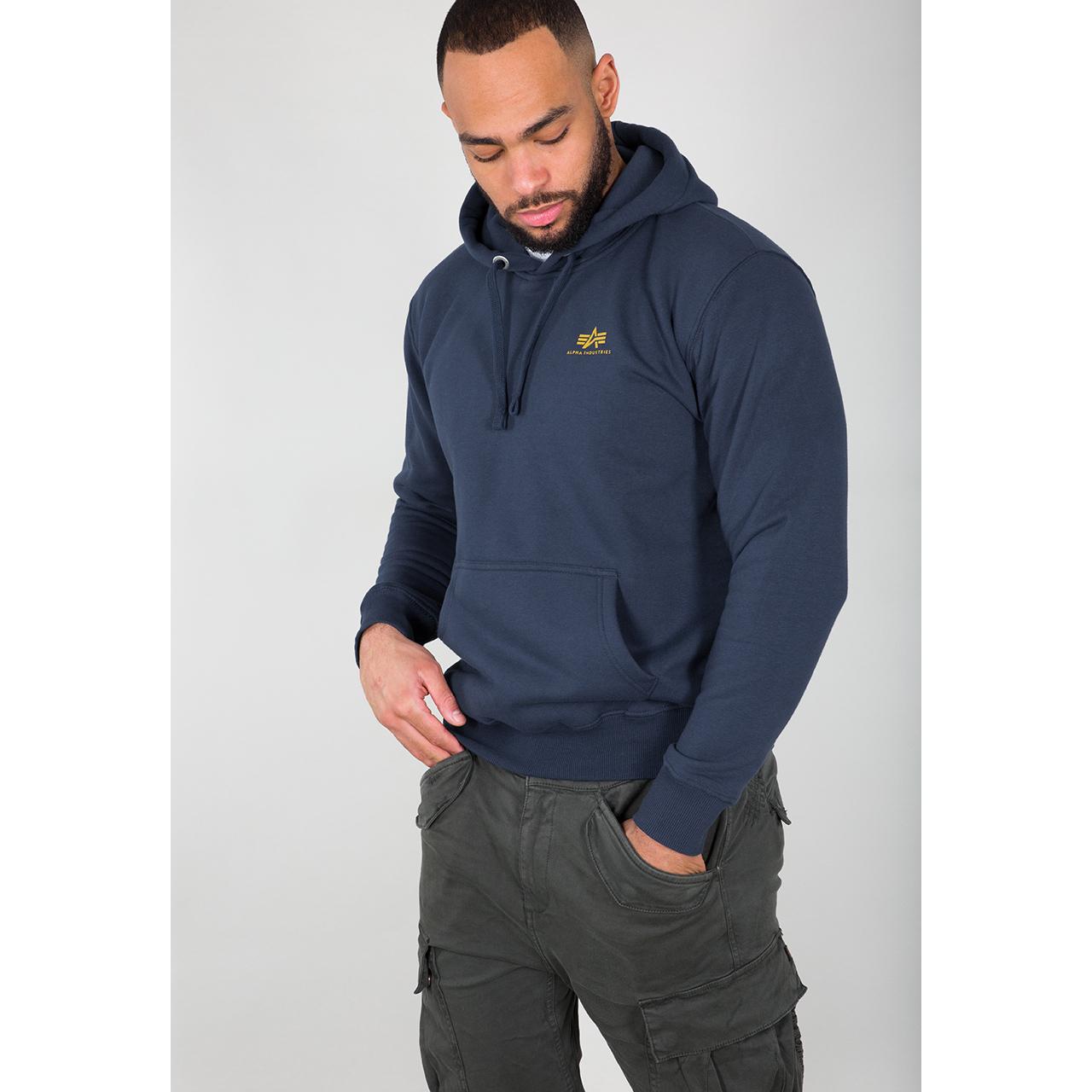 Felpa con cappuccio Alpha Industries Basic Small Logo