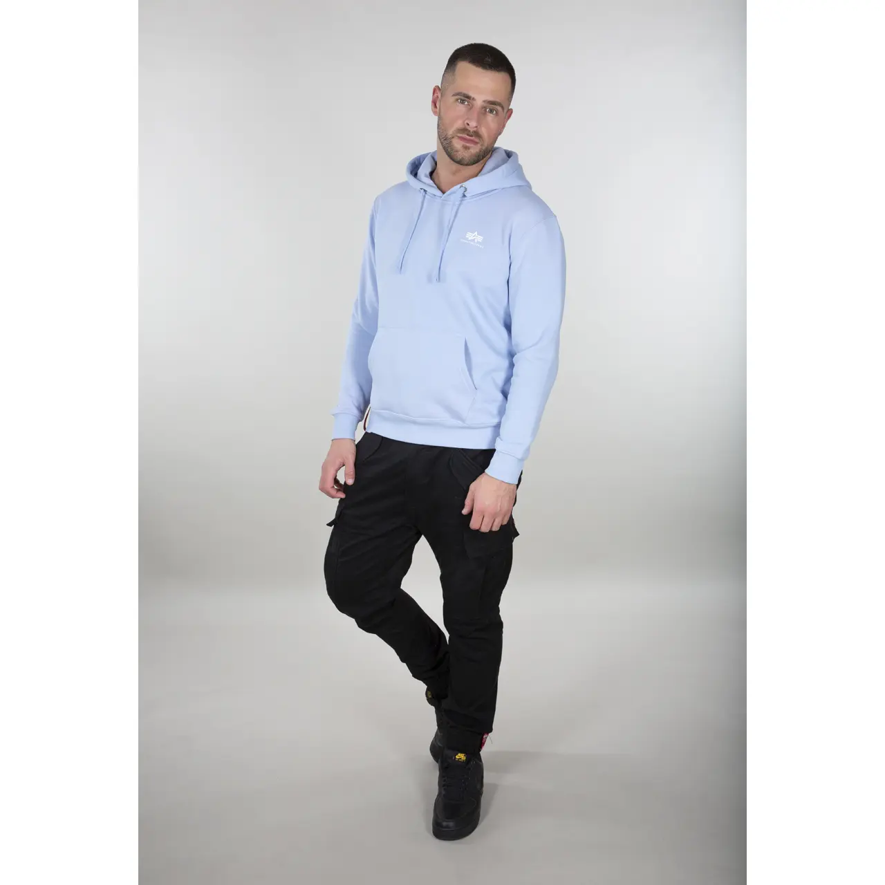 Felpa con cappuccio Alpha Industries Basic Small Logo