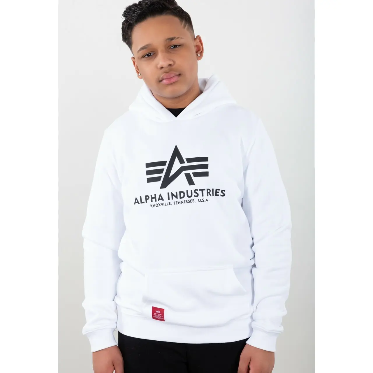 4059146186655 - Hoodie mit Label-Print Modell Basic