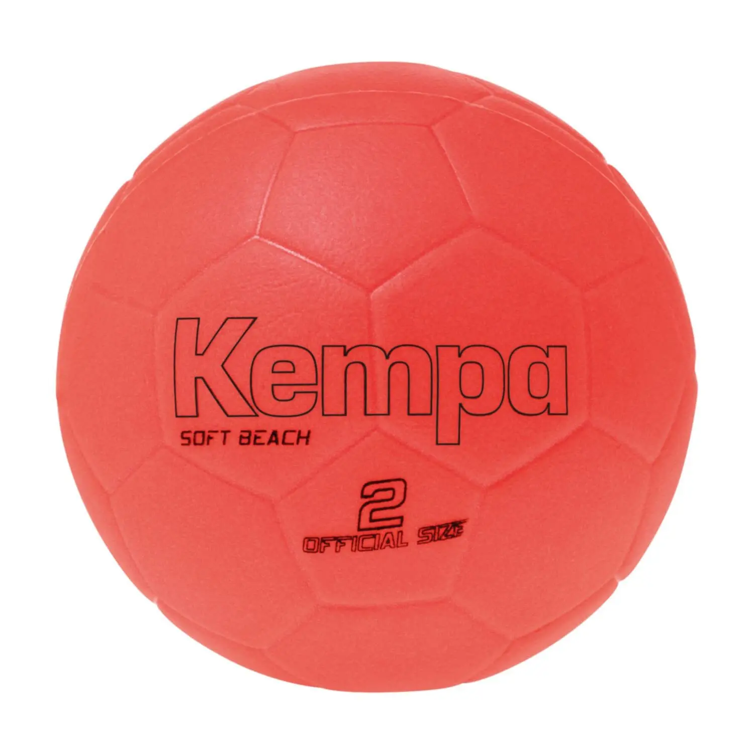 kempa Homme Ballon de plage douce Soft, Rouge, Taille Taille 2