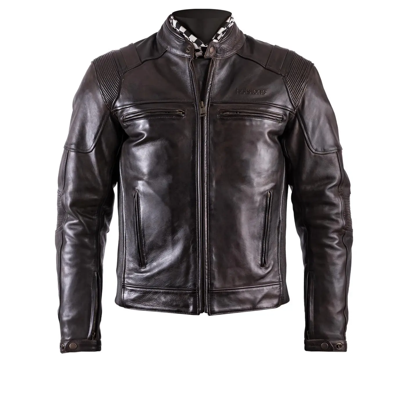 Motorrad-Lederjacke  dirty Helstons trust