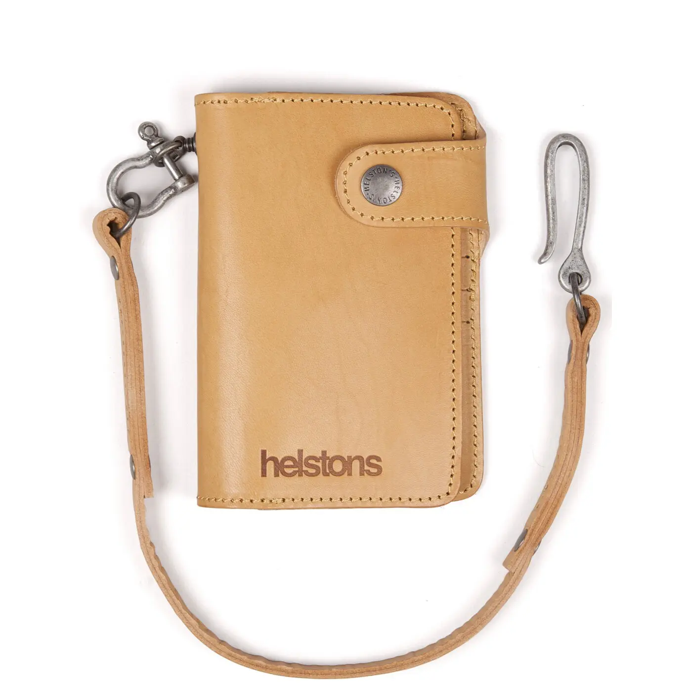 Motorrad-Brieftasche aus Leder Helstons moon wallet + lacet