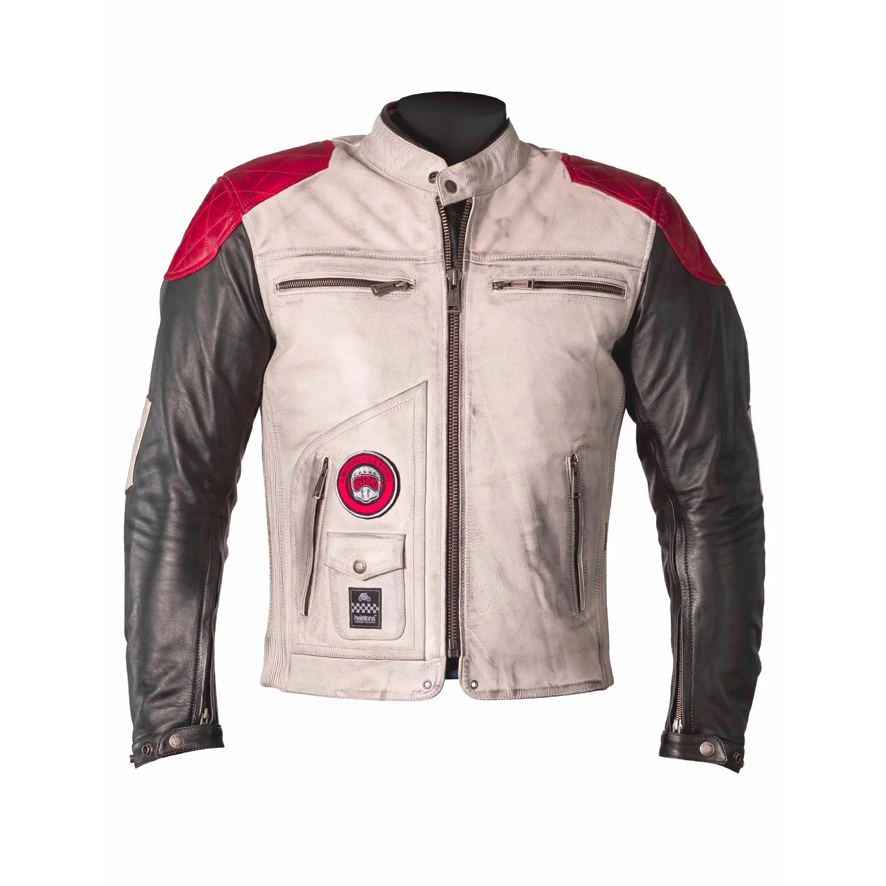 Motorrad-Lederjacke  rag Helstons tracker