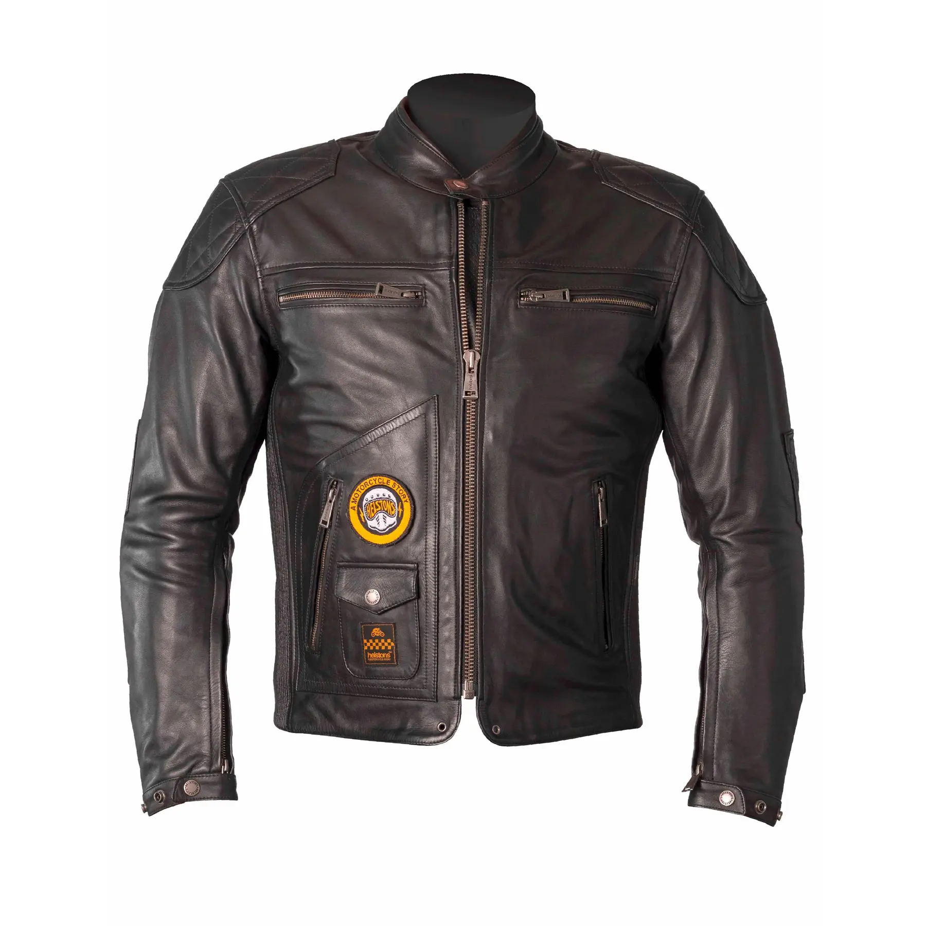 Motorrad-Lederjacke  rag Helstons tracker