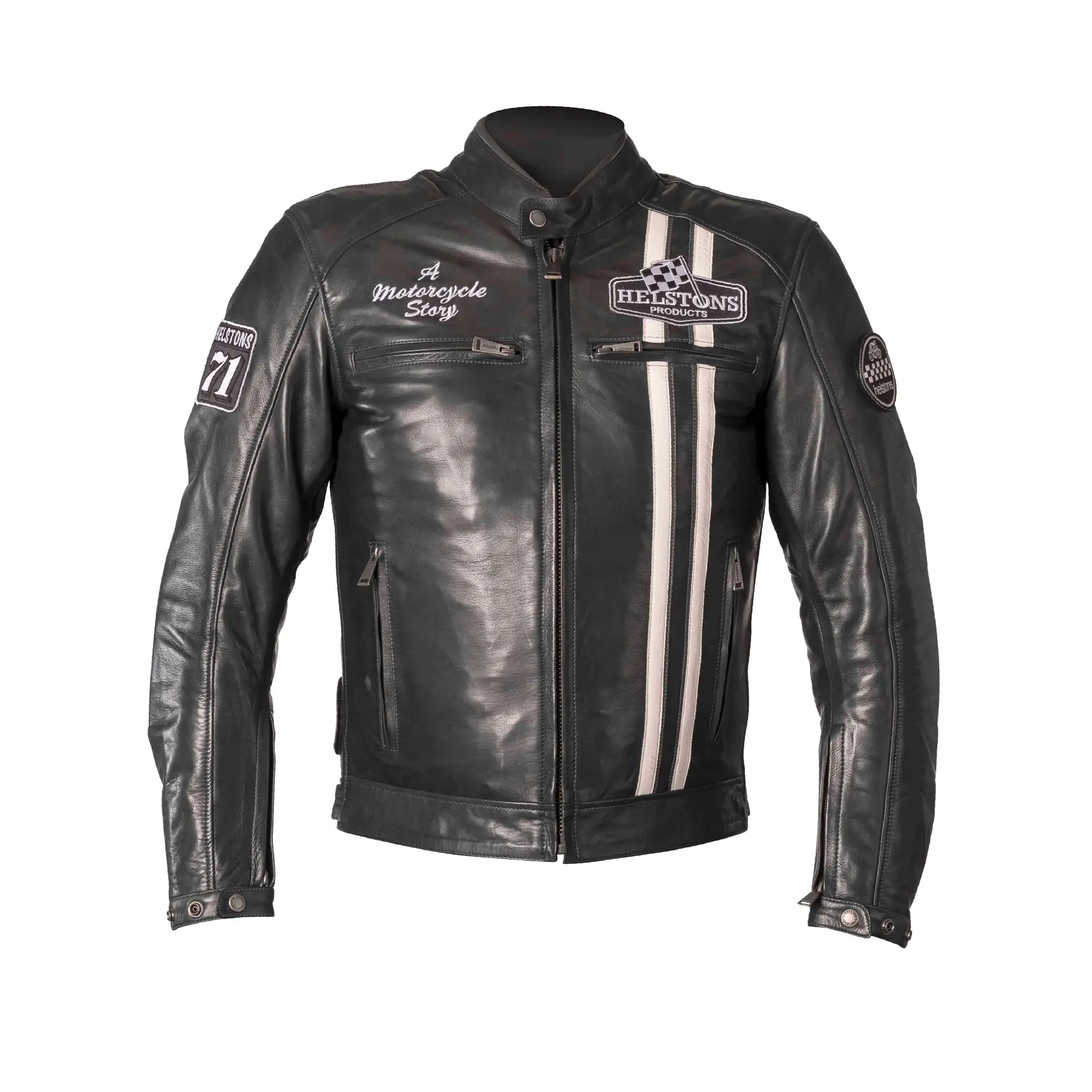 Motorrad-Lederjacke  rag Helstons indy