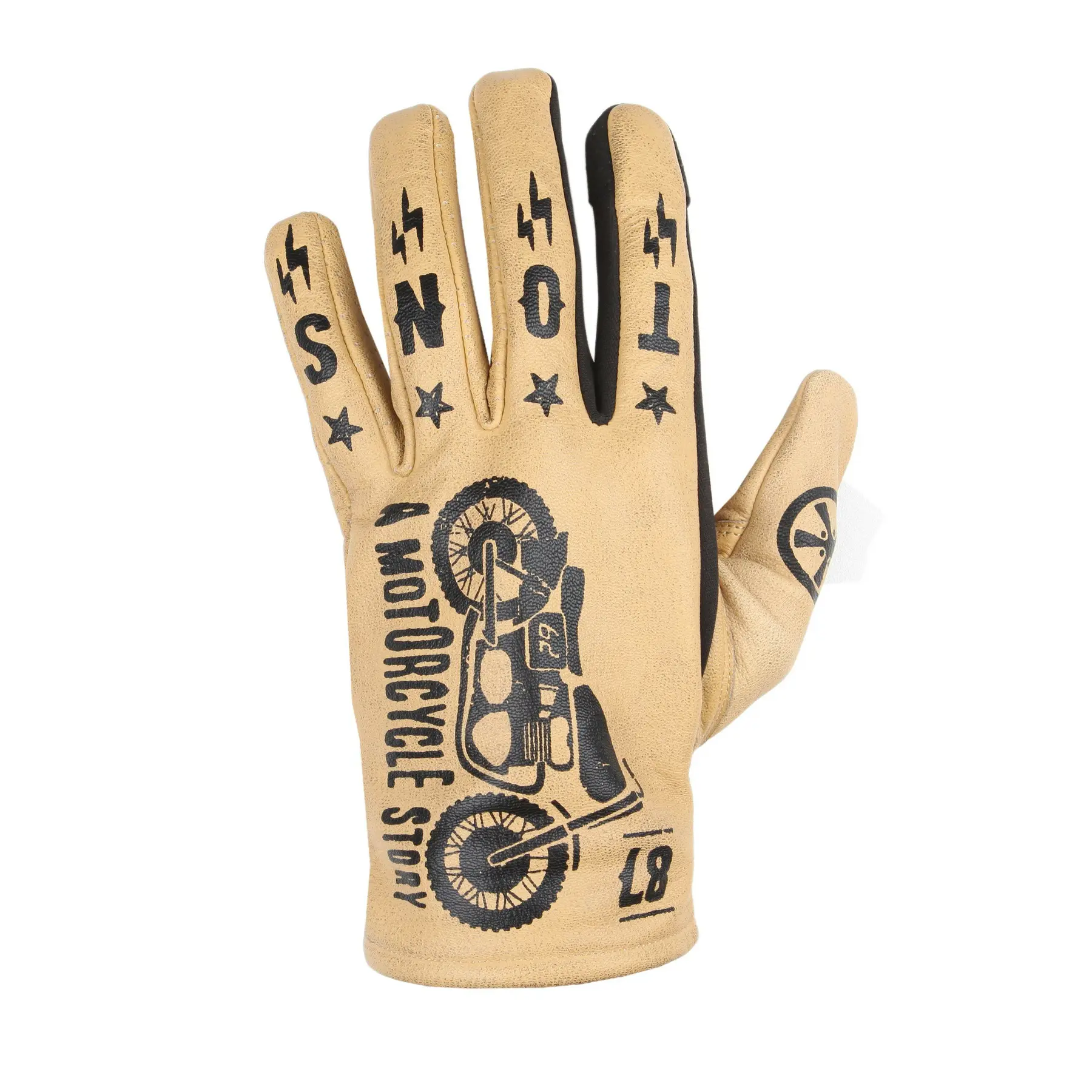 Motorradhandschuhe Sommer Leder Helstons kustom