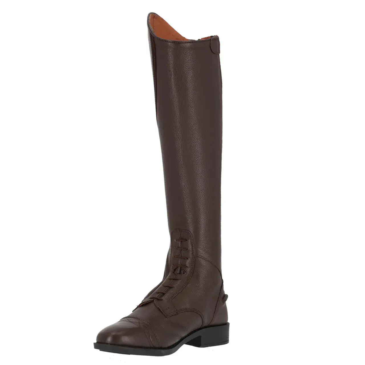 Journee Collection Bottes d'équitation au-dessus du genou pour femme avec dessus en cuir végétalien et bout rond classique, Noir/blanc, 7