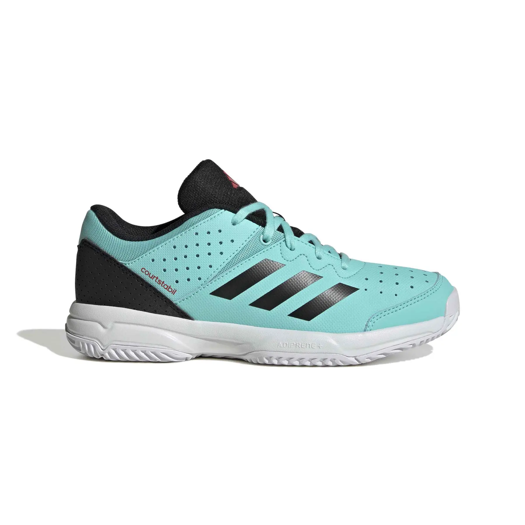 Adidas Chaussures indoor enfant Court Stabil, Turquoise, Taille 35