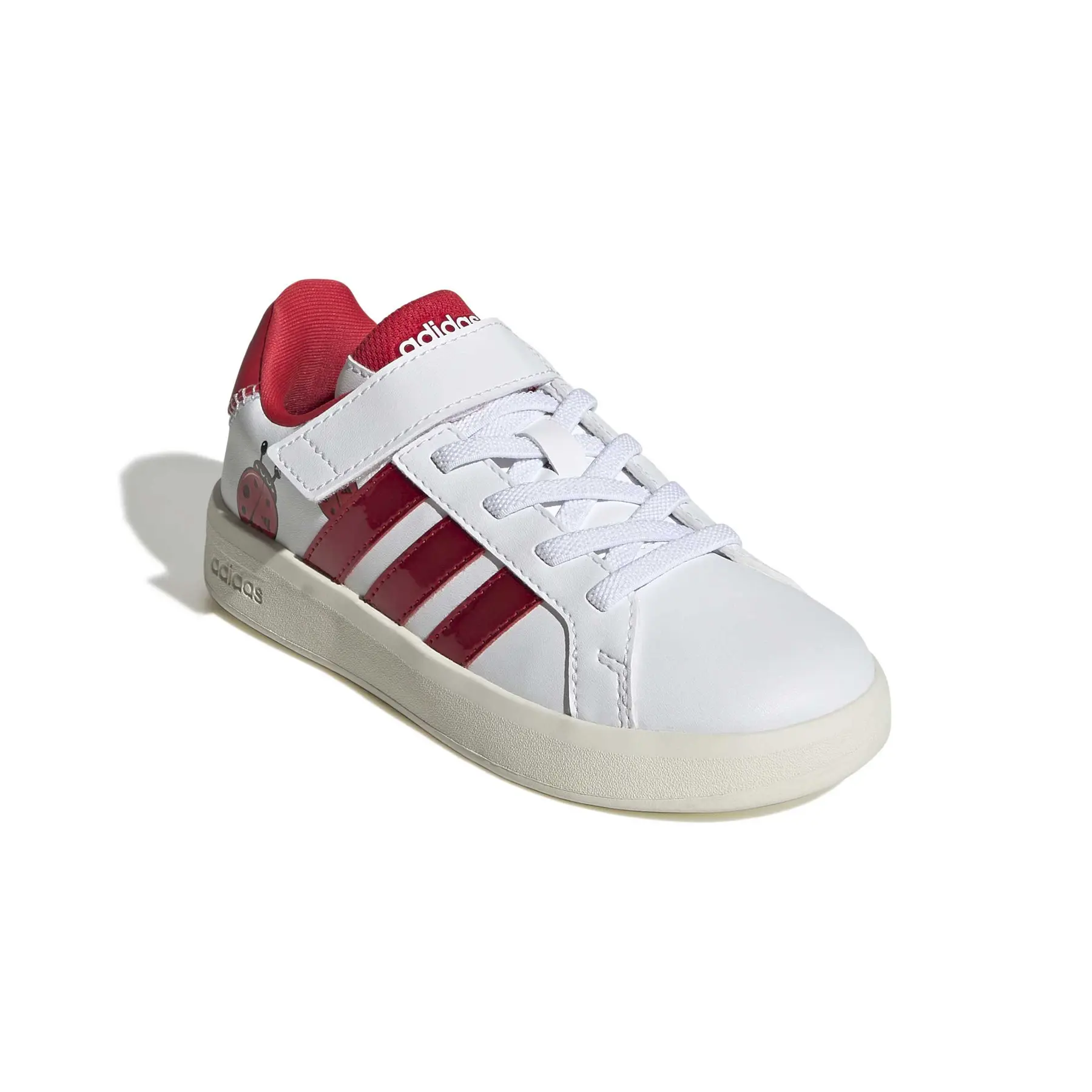 Adidas Men\'s Classic 3 Stripe Comfort Grand Court 3.0 Shoes‎ White/Red Size 10 Adidas Men main image 3