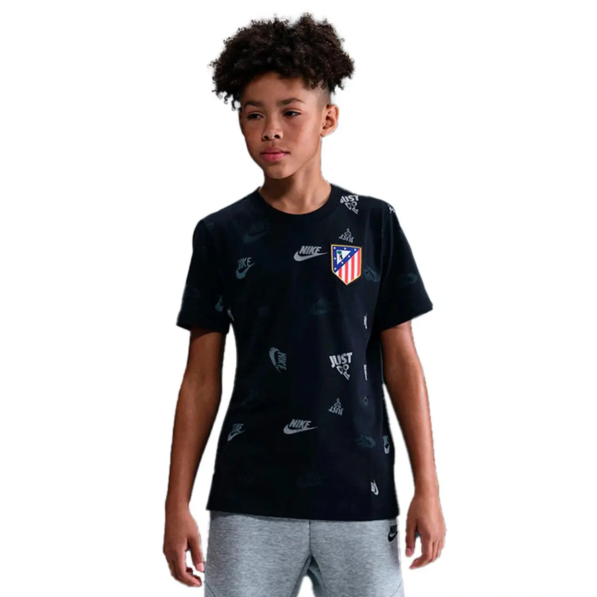 T-Shirt Kinder Atlético Madrid Crest AOP 2025/26