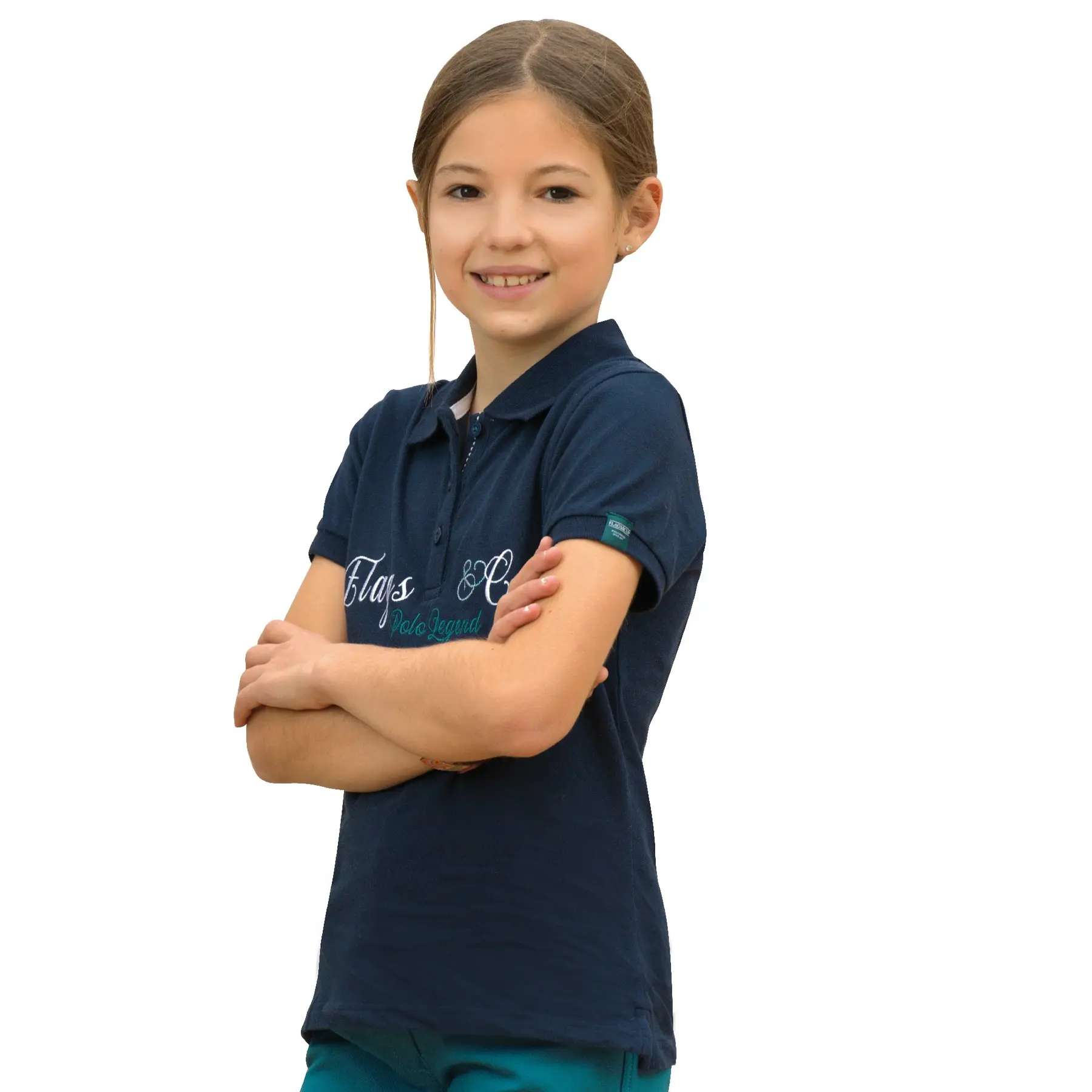 Polo équitation fille Flags&Cup Uripa
