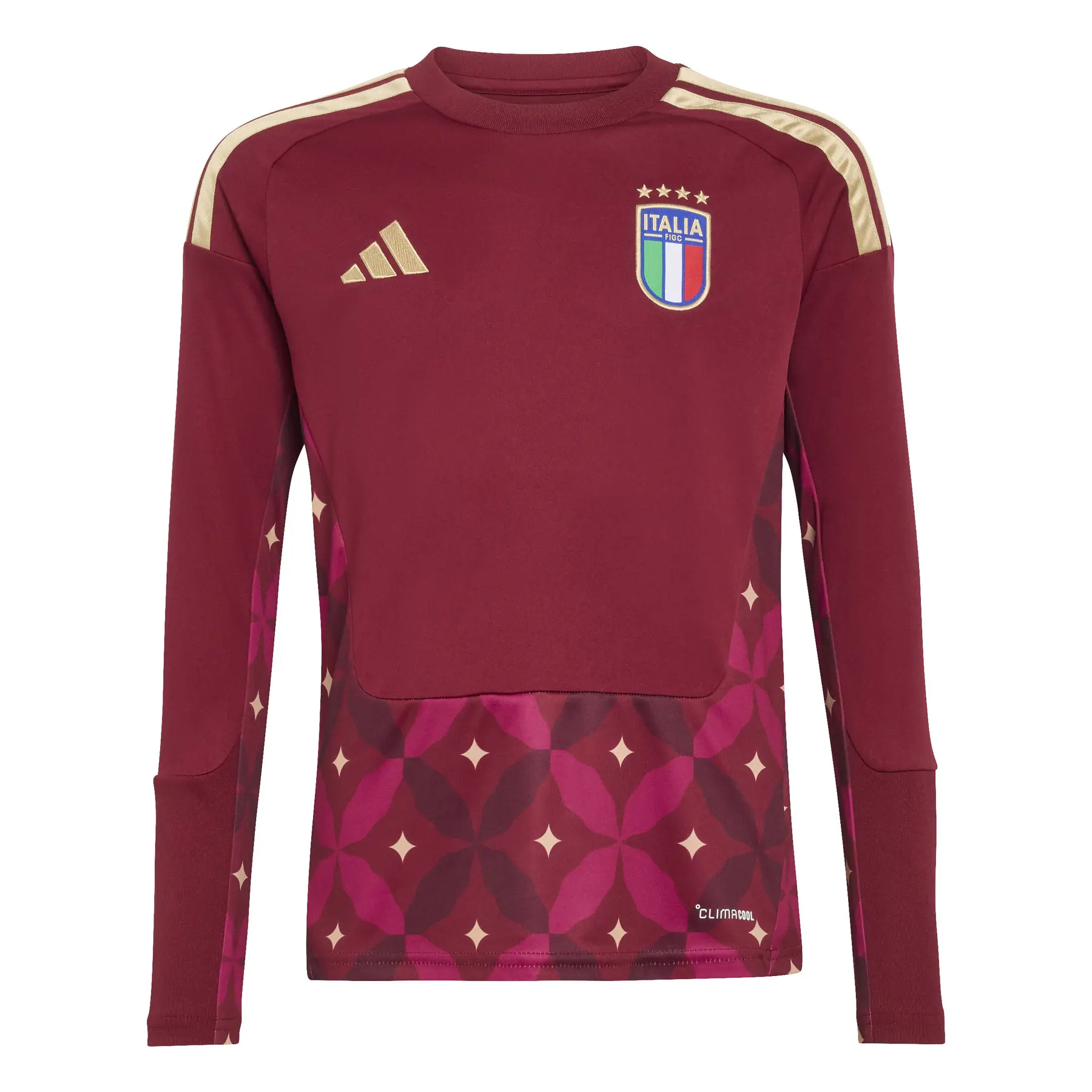 Heimtorwarttrikot Langarm Kinder Italien Coupe du Monde 2026 - Rouge - unisex - Size: 7/8 ans
