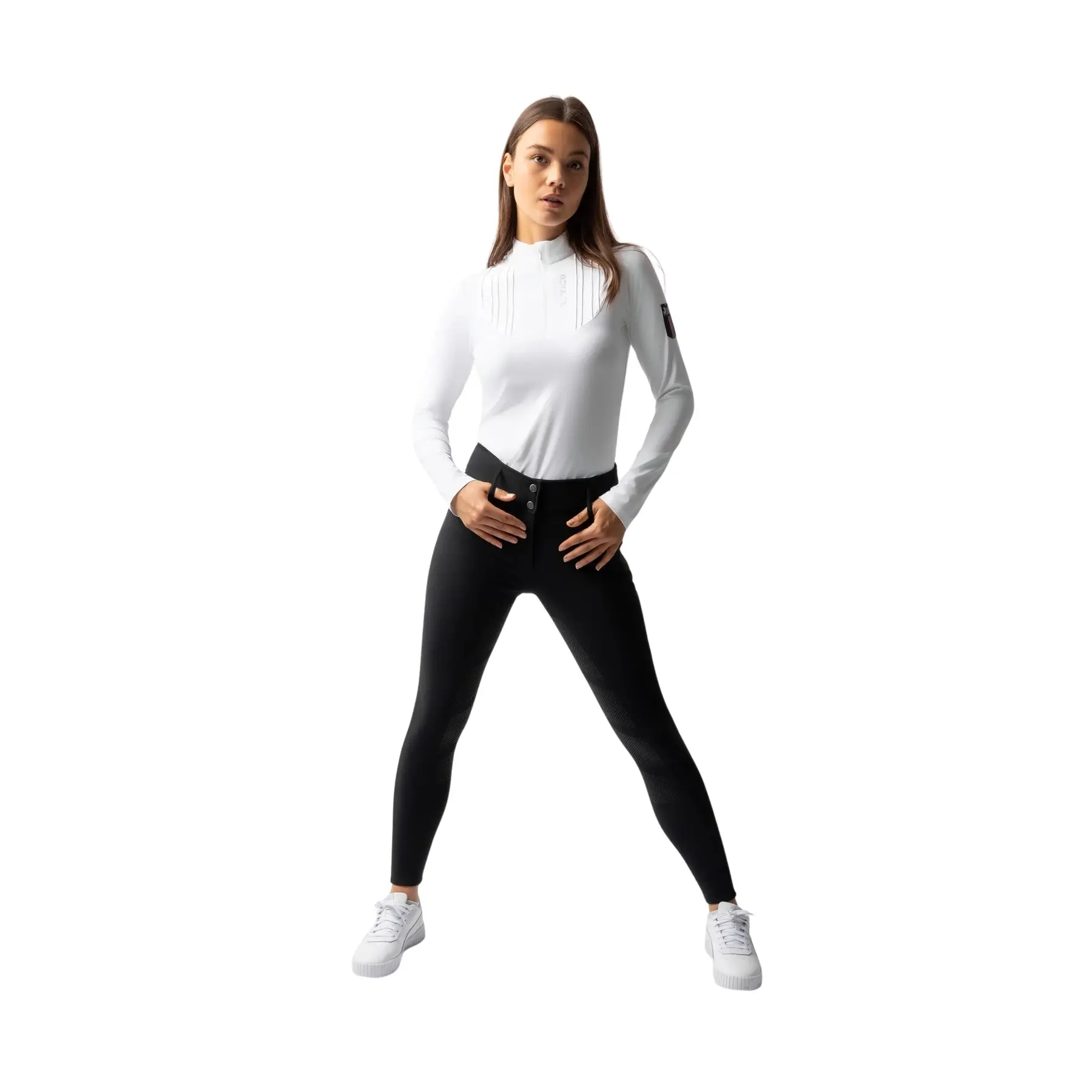 Meilleurs prix pour Legging équitation thermique avec fond intégral femme Horze Tiffany II