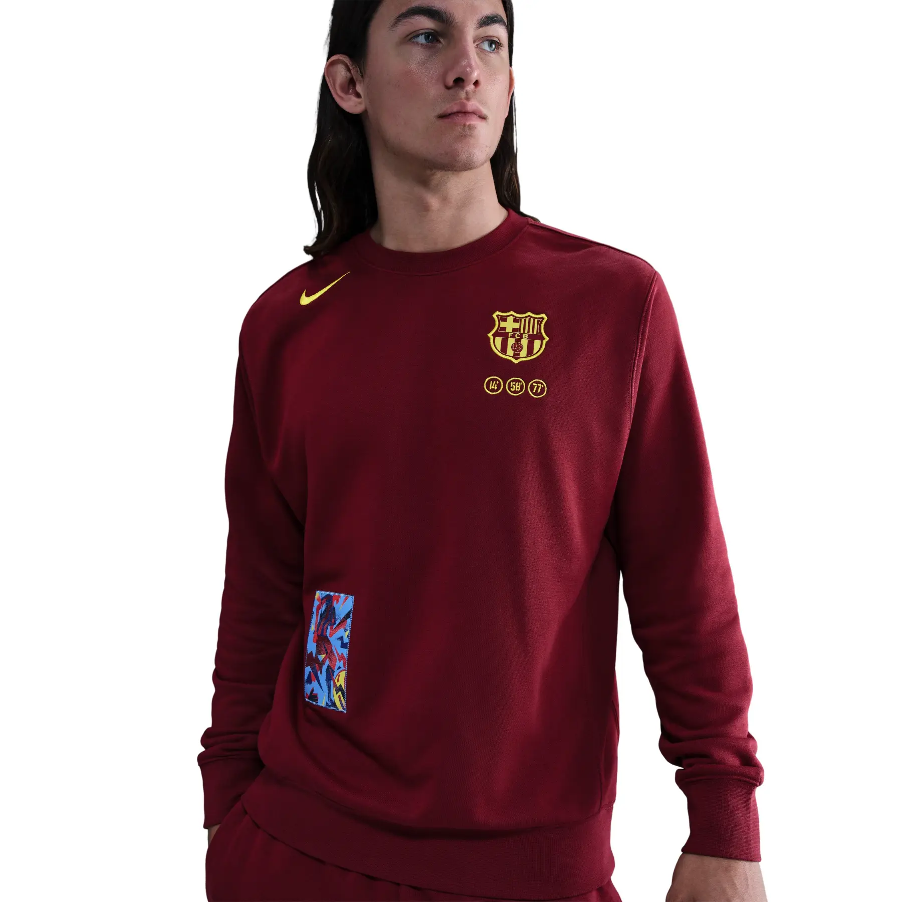 Rundhals-Sweatshirt FC Barcelona Sportswear 2025/26 - Rouge - male - Size: S